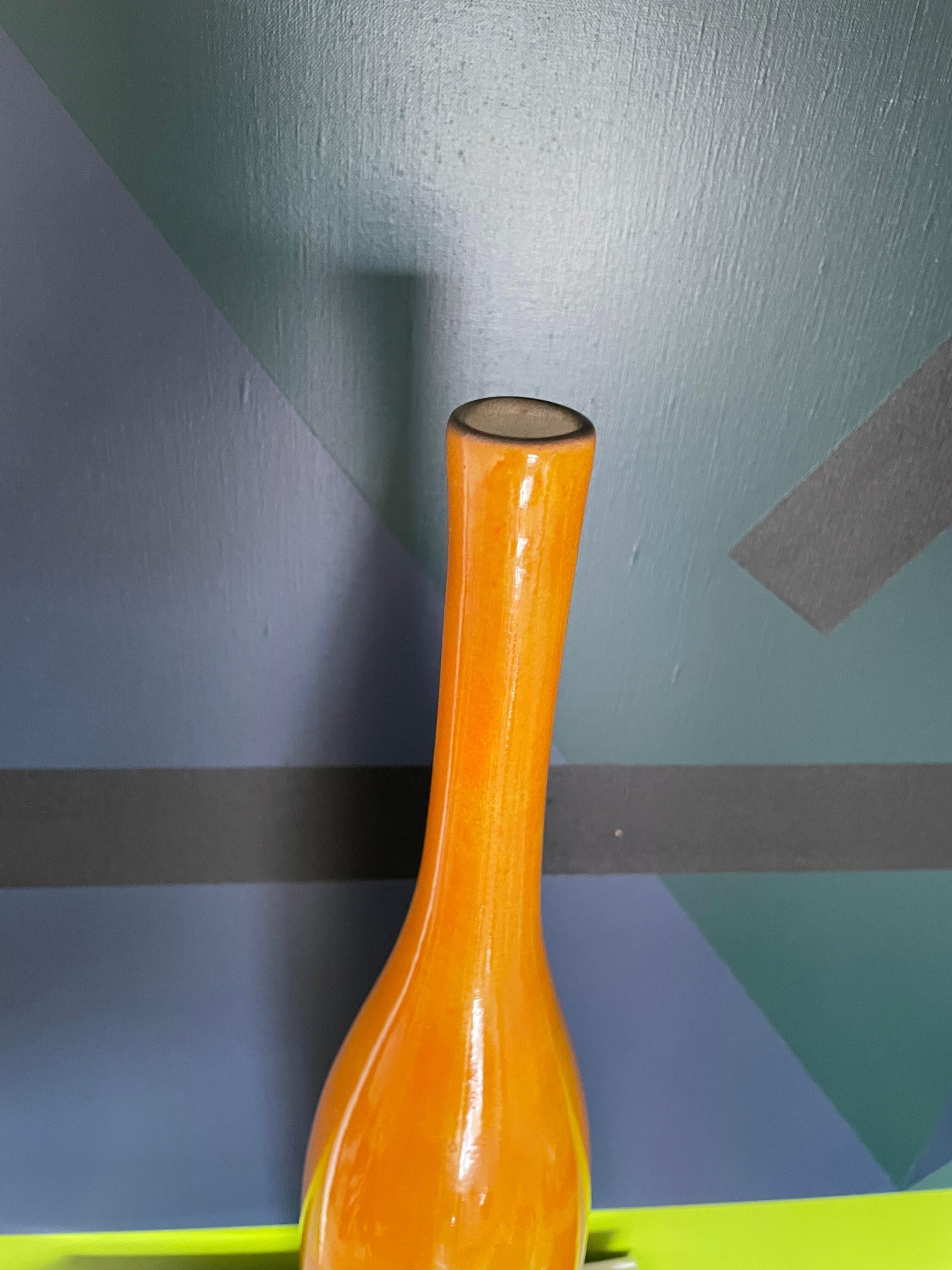 Ceramic Vase Signed Ruelland In Good Condition In Saint-Ouen, FR
