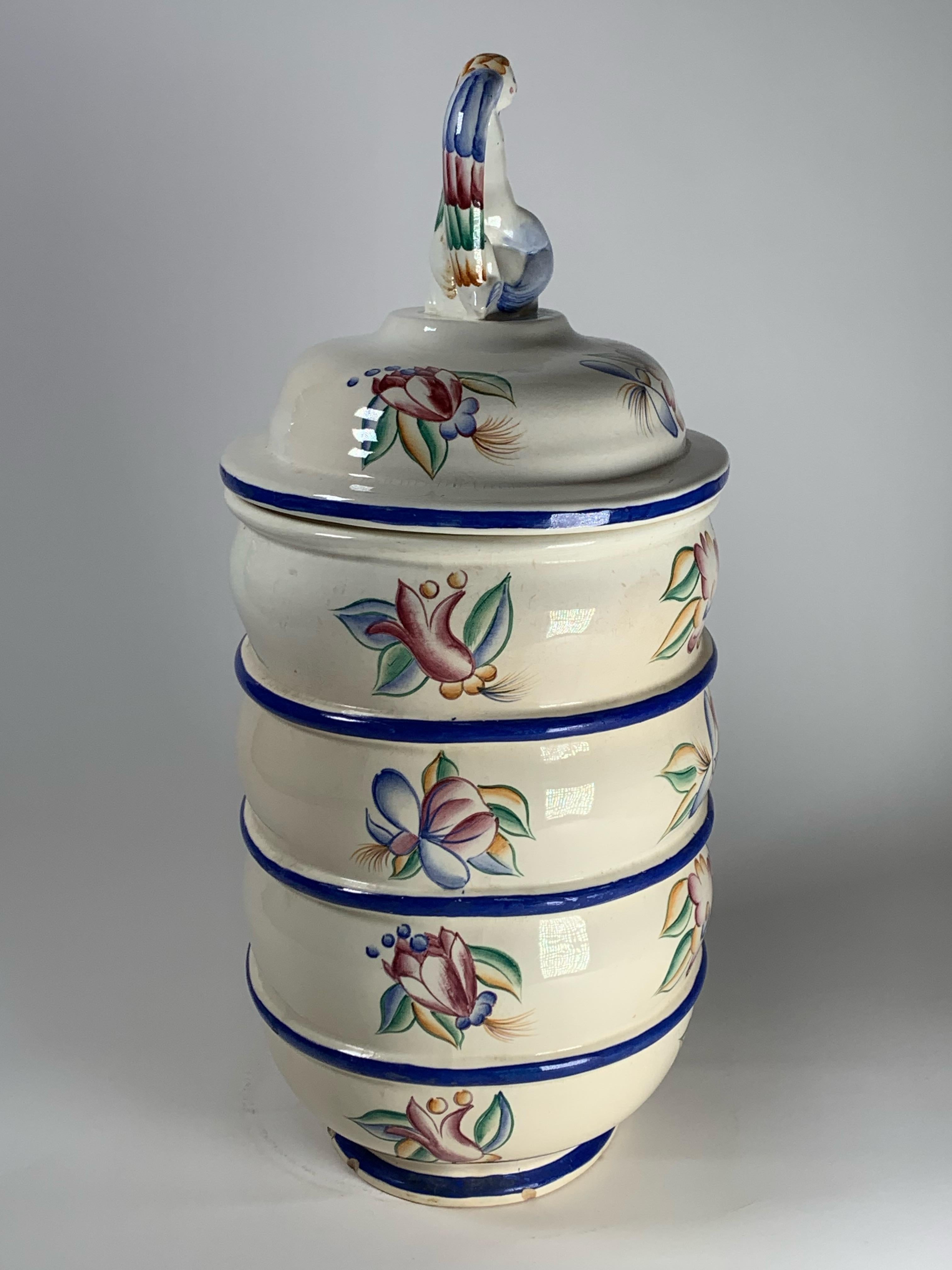 Italian Ceramic Vase Sirenetta Model by Gio Ponti for San Cristoforo