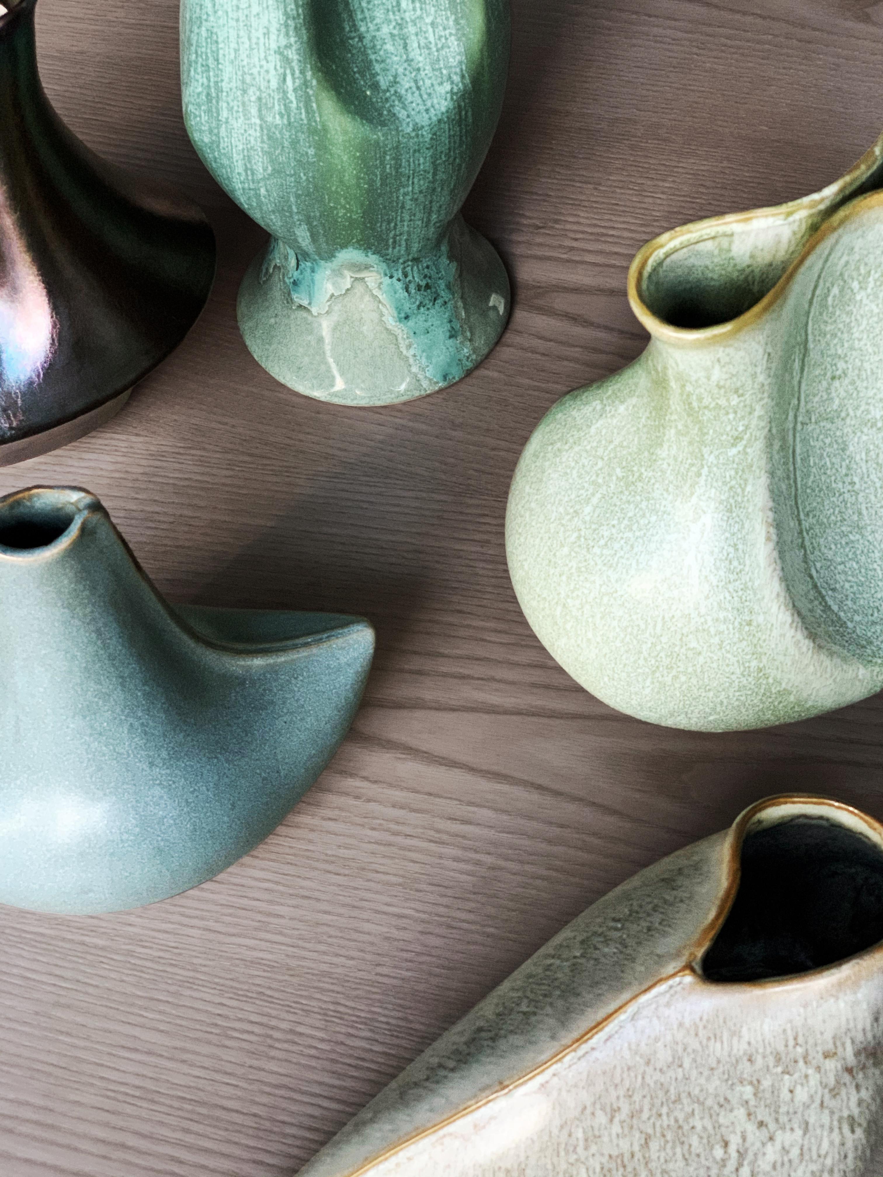 Vase en céramique The Grain Mid Century Rhythm Andr Fu Living Décoratif Nouveau Neuf - En vente à Admiralty, HK