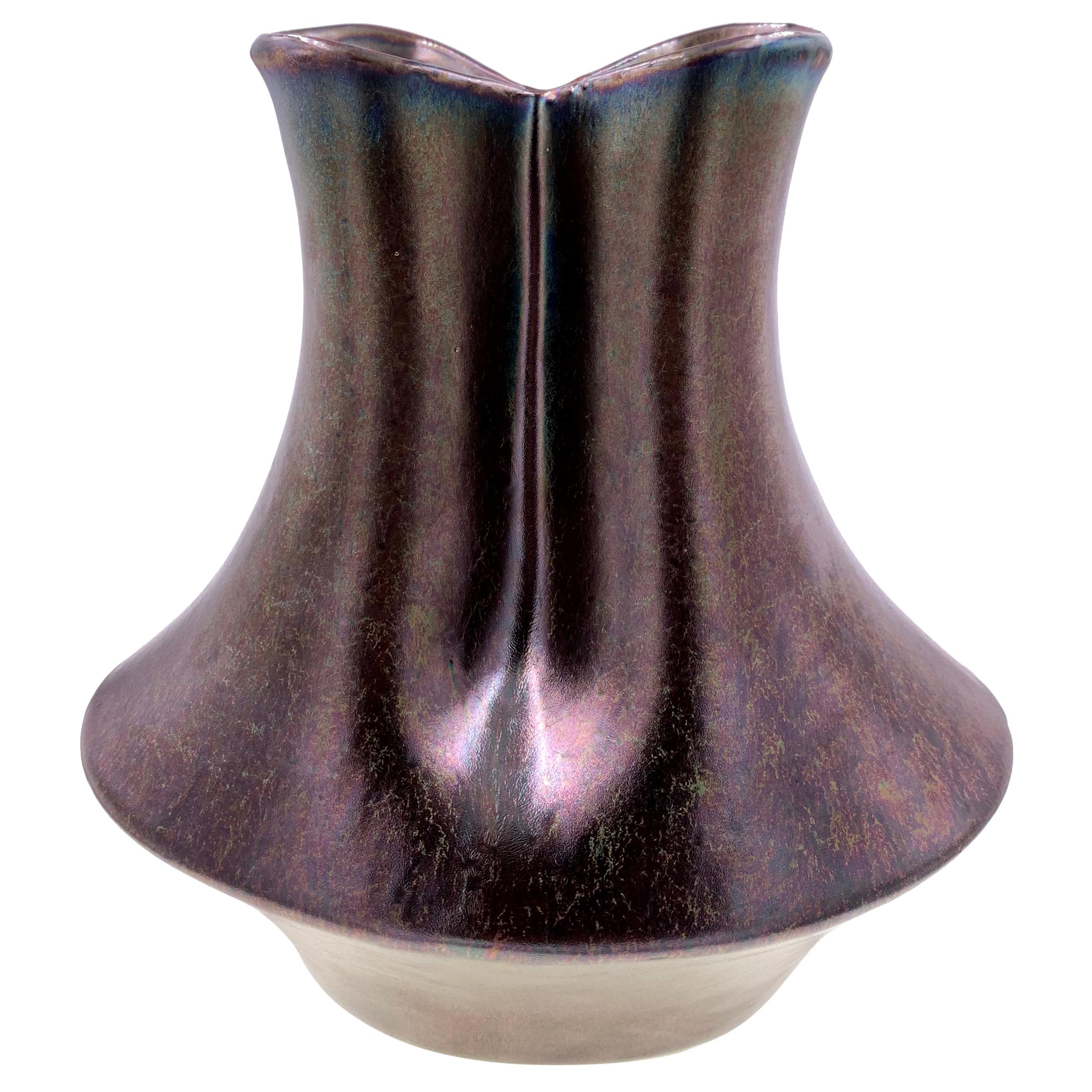 Ceramic Vase The Grain Mid Century Rhythm André Fu Living Decorative New For Sale