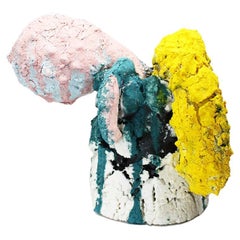 Ceramic Vase Turquois Pollen by Adam Knoche Glaze, Cone Six Oxidation, Porcelain
