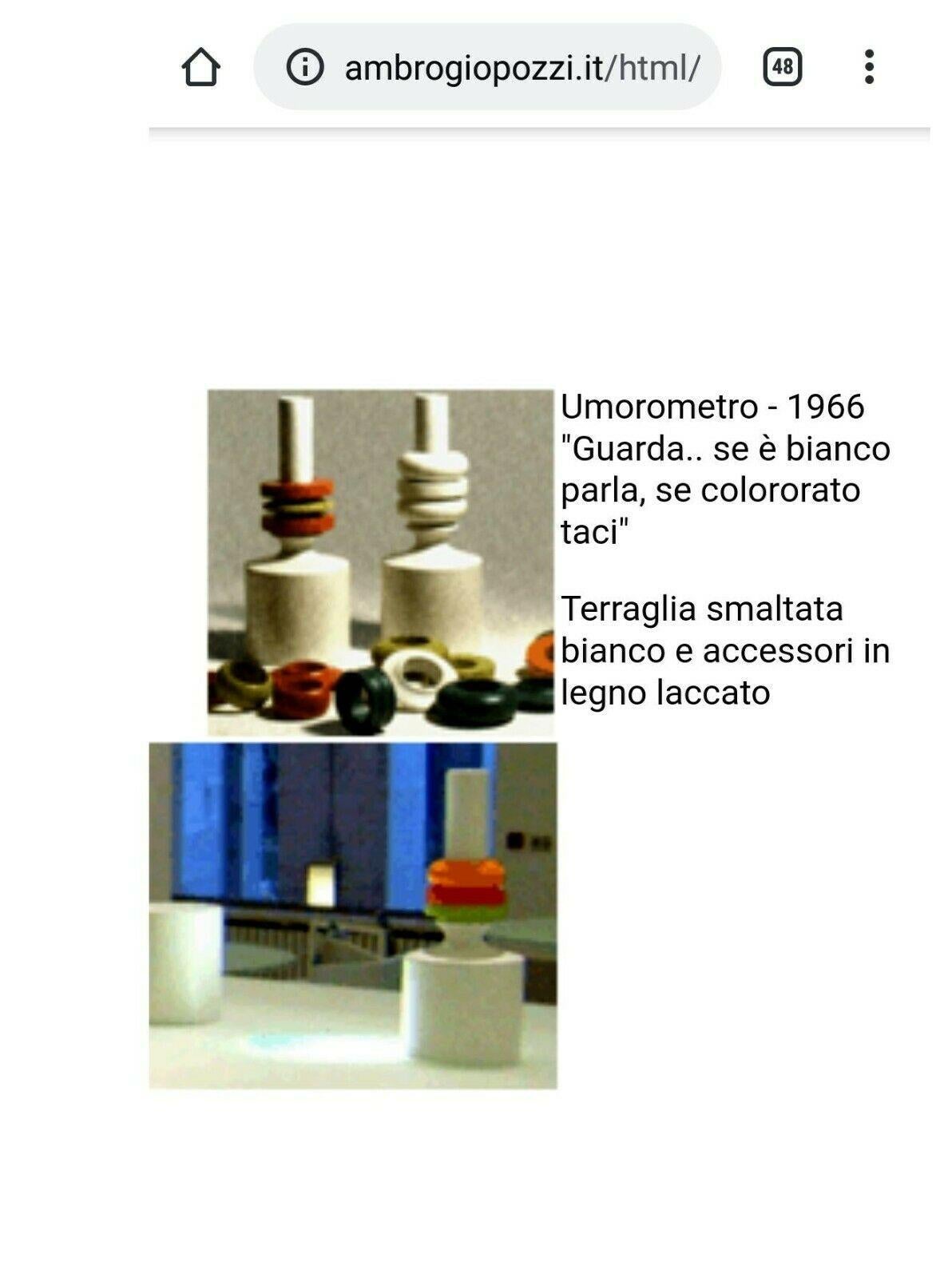 Keramikvase „Umorometro“ Desgign Ambrogio Pozzi für Franco Pozzi, Keramik, 1966 im Angebot 1