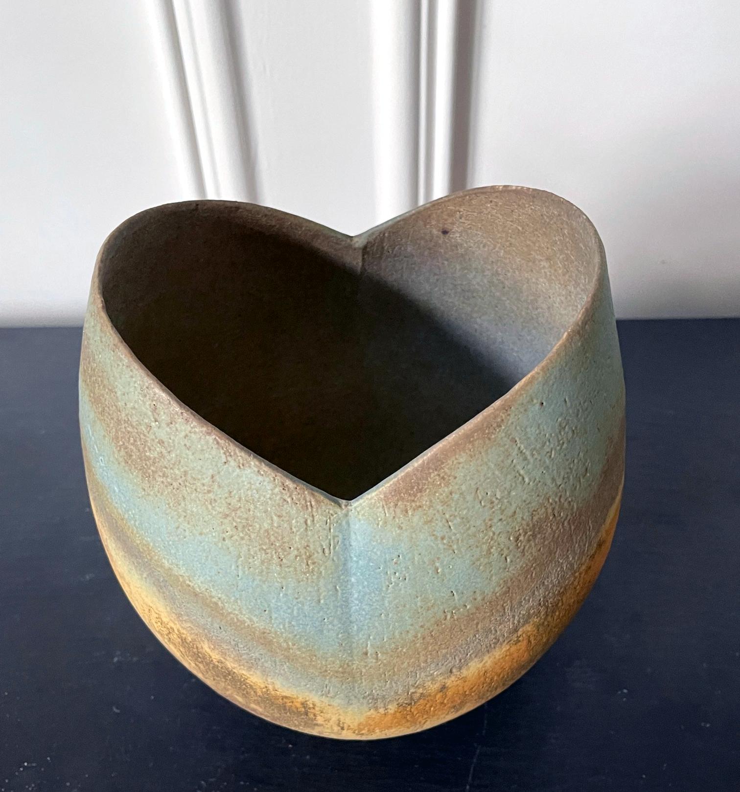 Ceramic Vase Vessel by British Studio Potter John Ward For Sale 5
