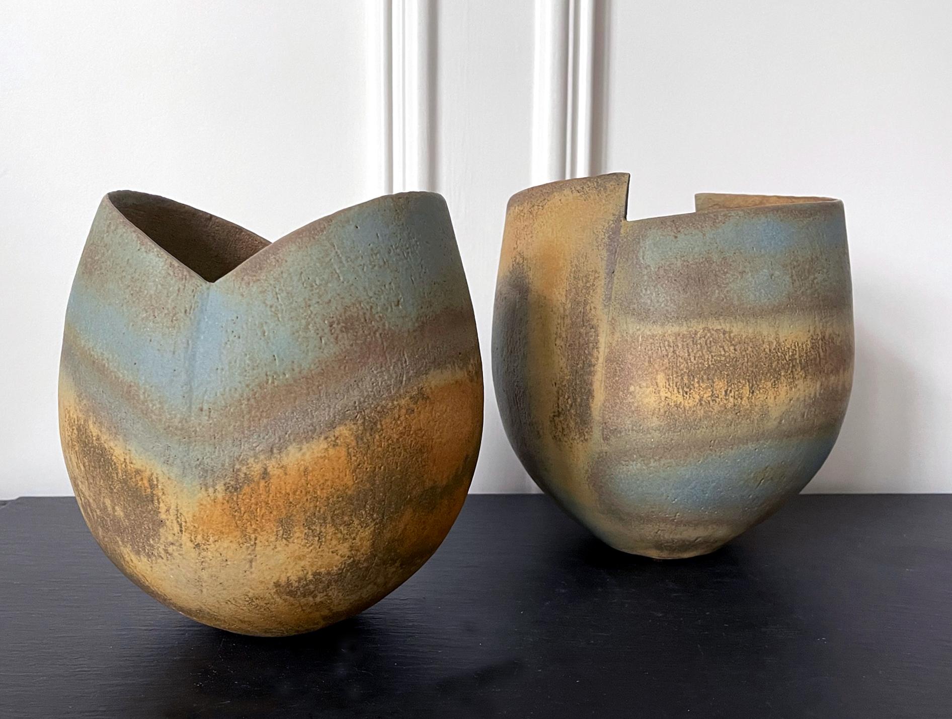 Keramikvase-Gefäß von britischem Studio Potter John Ward im Angebot 8