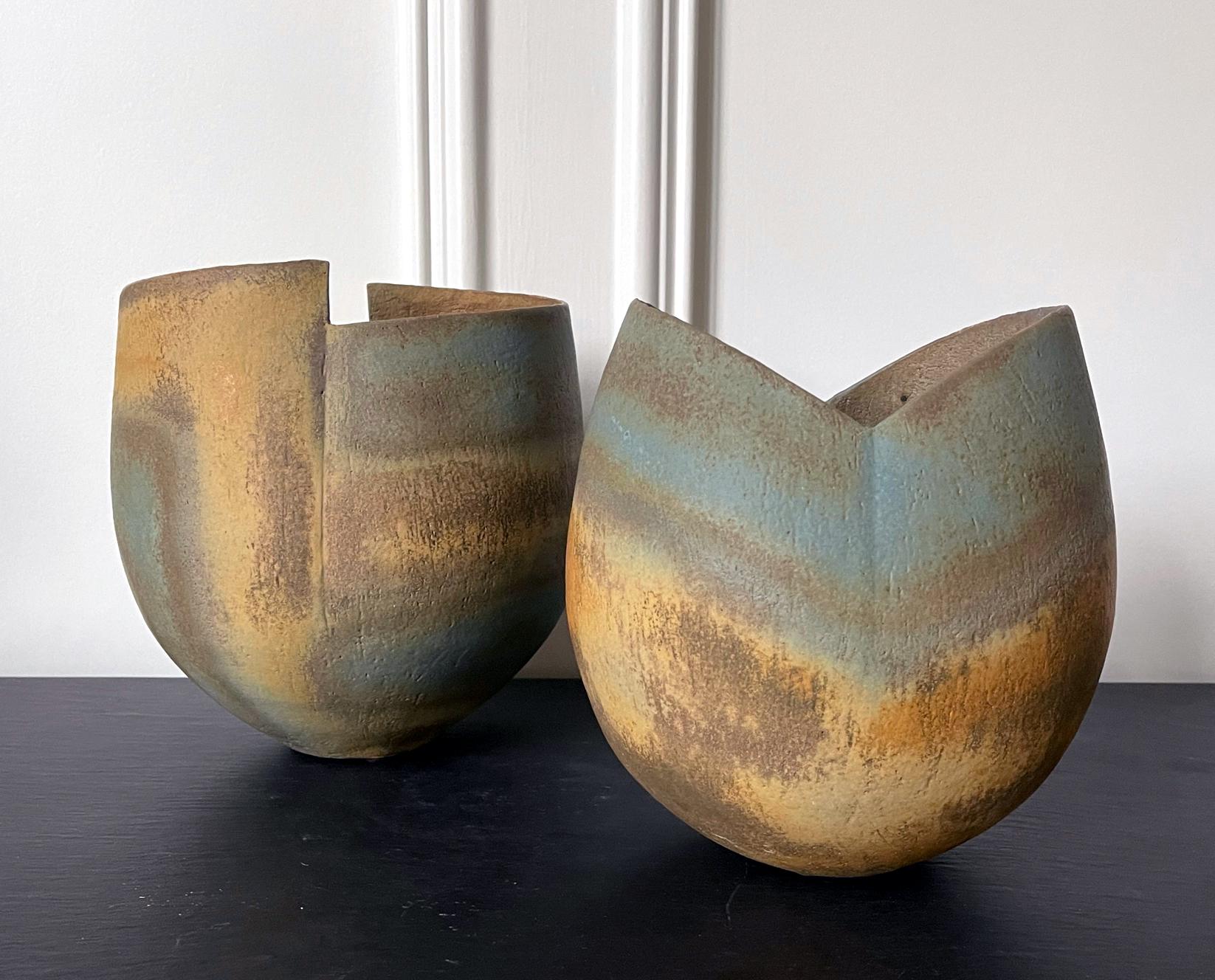 Ceramic Vase Vessel by British Studio Potter John Ward For Sale 9