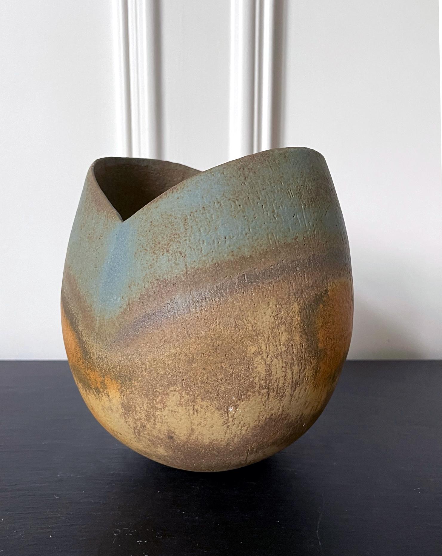 20th Century Ceramic Vase Vessel by British Studio Potter John Ward For Sale