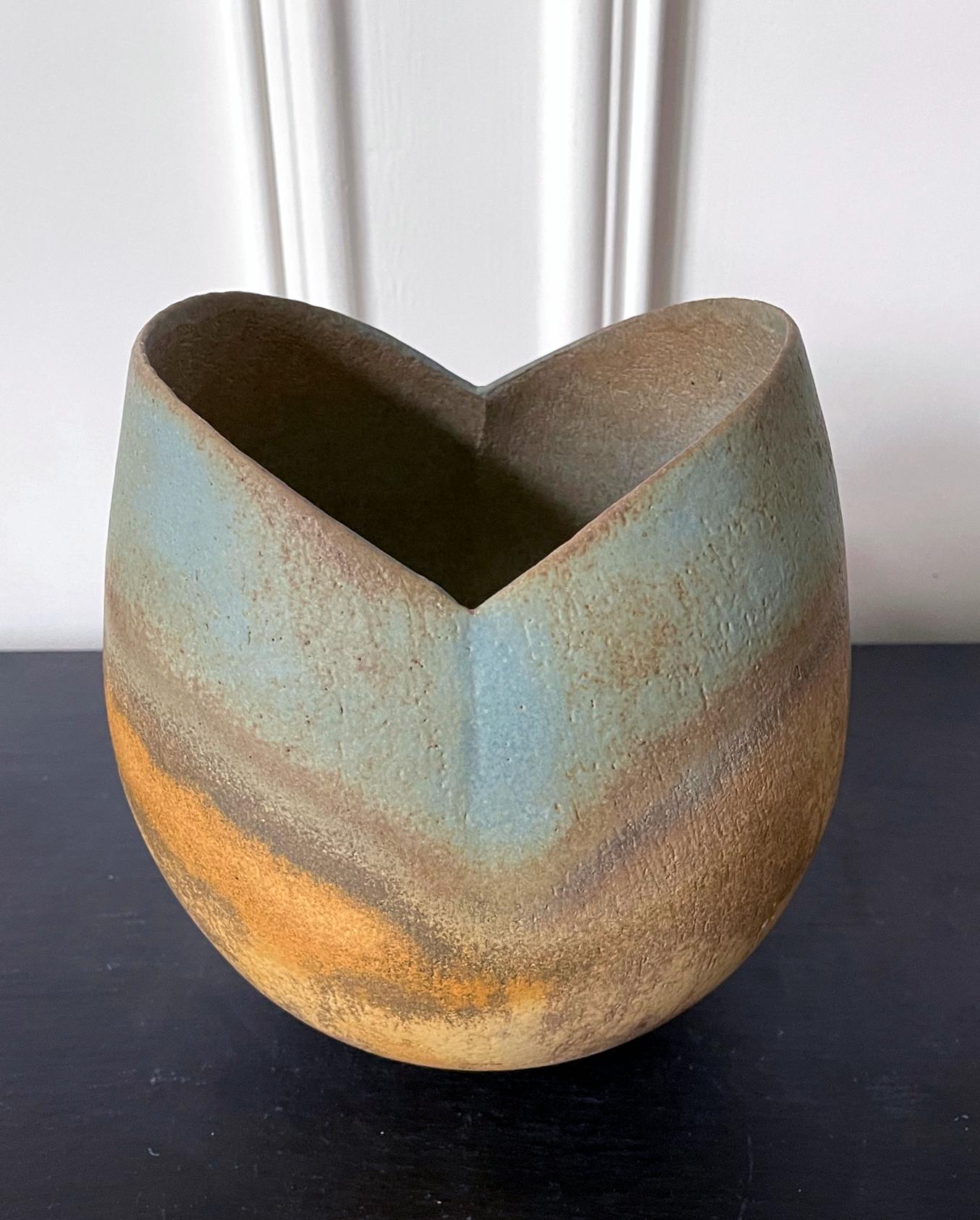 Ceramic Vase Vessel by British Studio Potter John Ward For Sale 1
