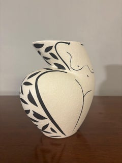 Ceramic Vase with a Woman’s Figure by Donna Polseno