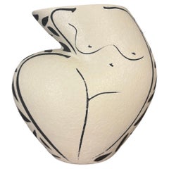 Ceramic Vase with a Woman’s Figure by Donna Polseno