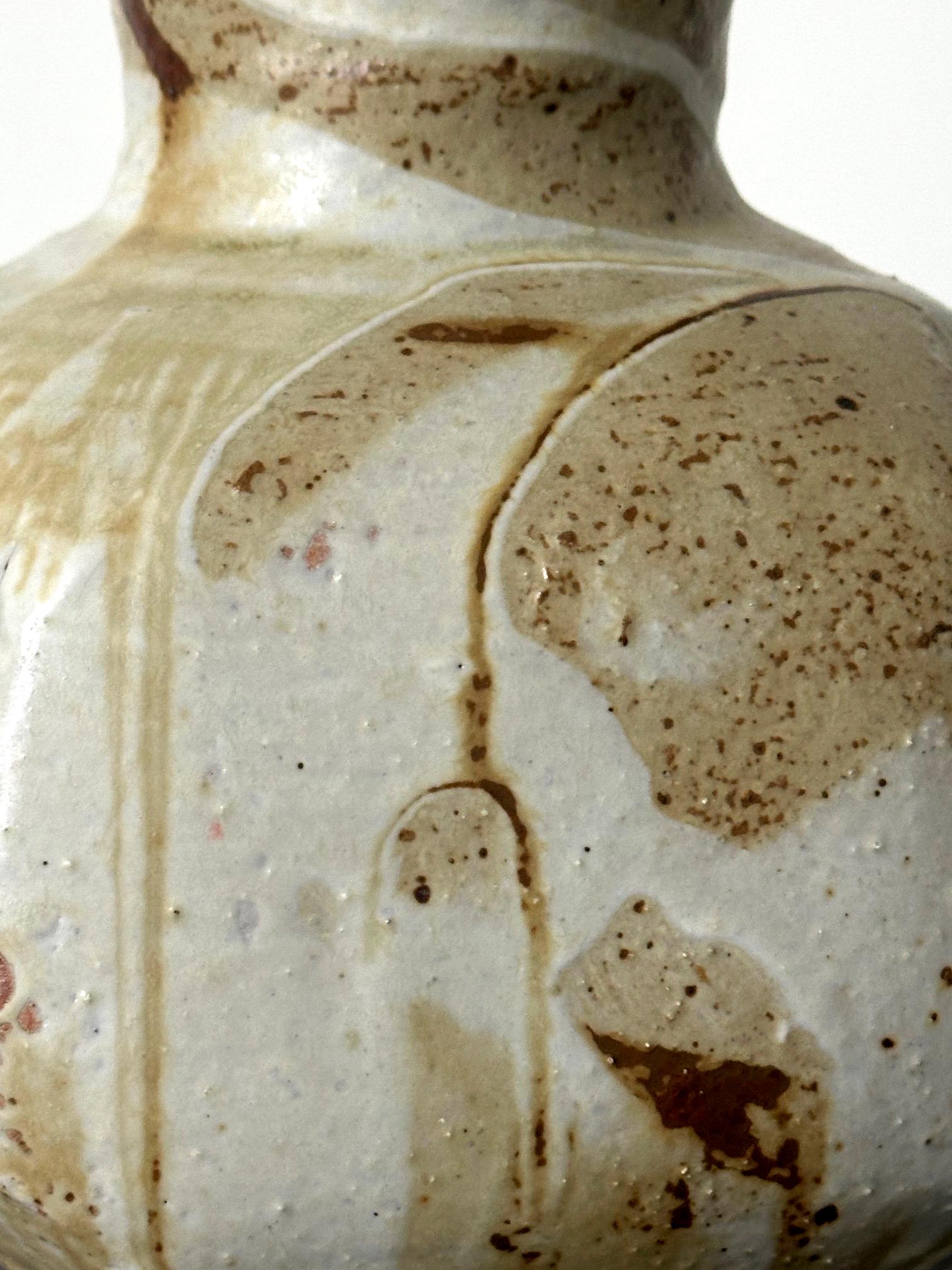 Ceramic Vase with Bespoken Glaze by Makoto Yabe For Sale 3