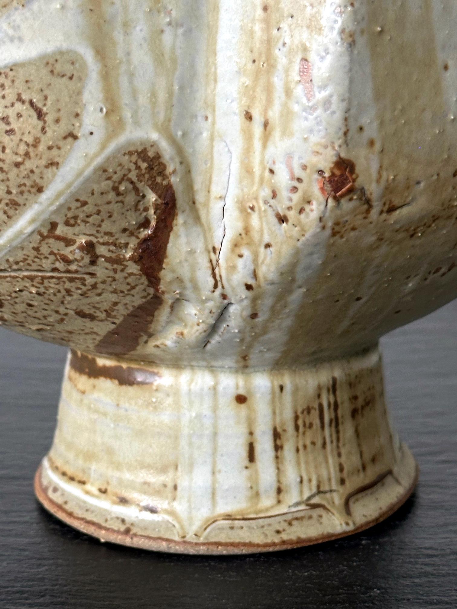 Ceramic Vase with Bespoken Glaze by Makoto Yabe For Sale 7