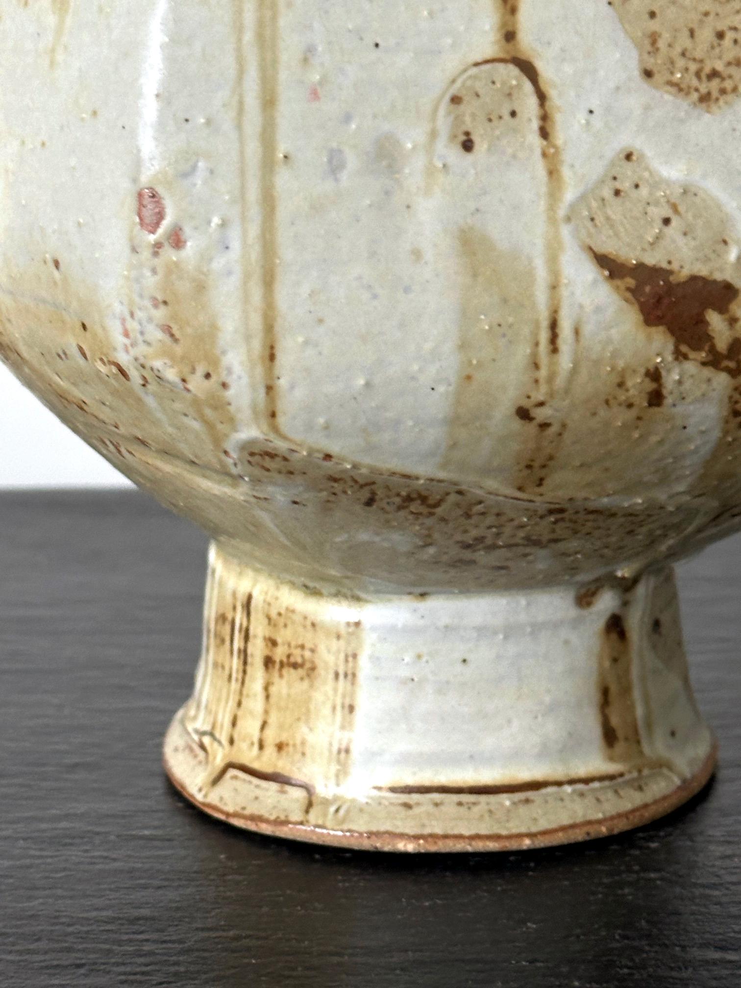 Ceramic Vase with Bespoken Glaze by Makoto Yabe For Sale 9