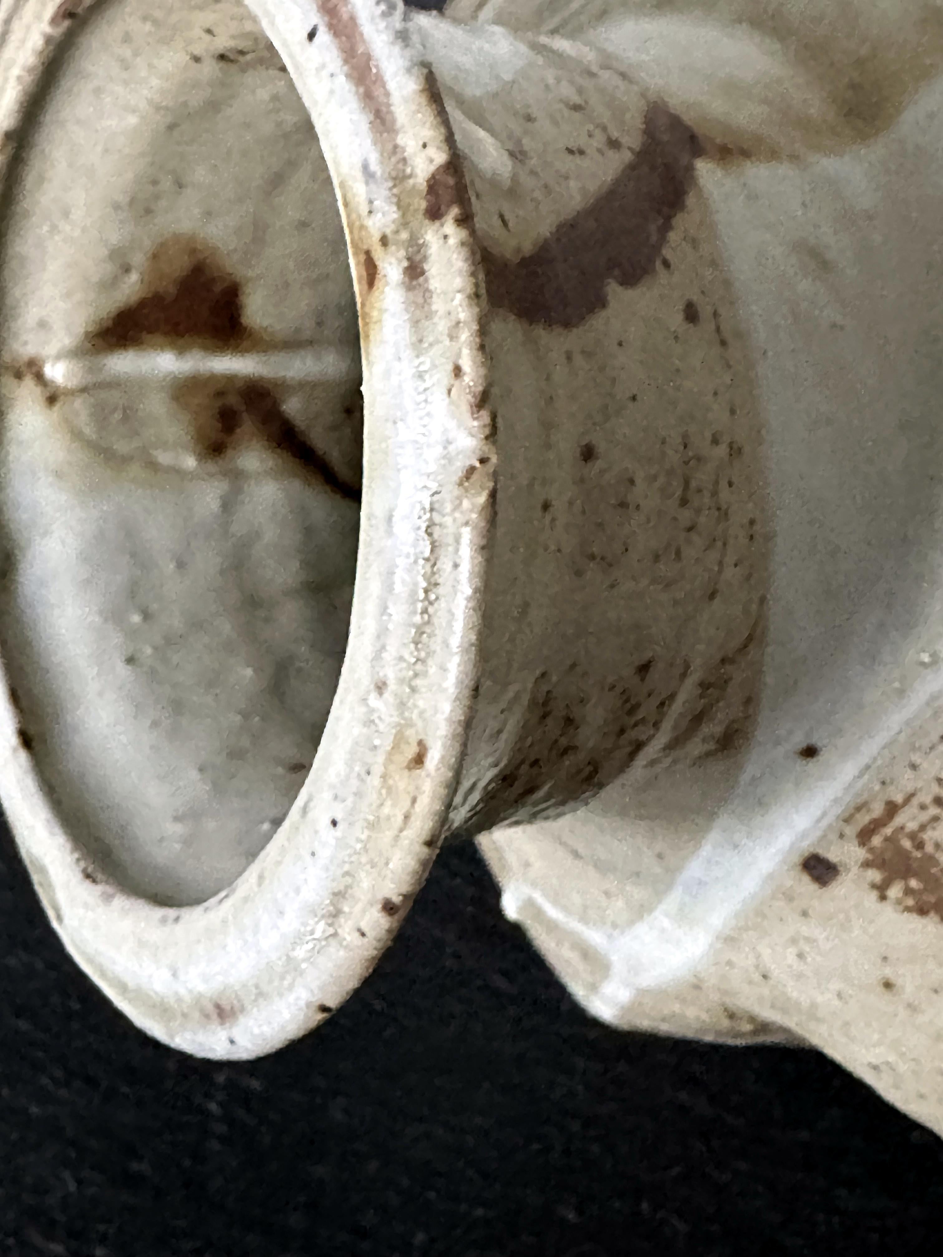 Ceramic Vase with Bespoken Glaze by Makoto Yabe For Sale 13