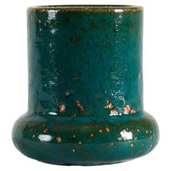 Keramikvase mit blauem Muster, Marianne Westman für Rorstrand, Schweden, 1960er Jahre