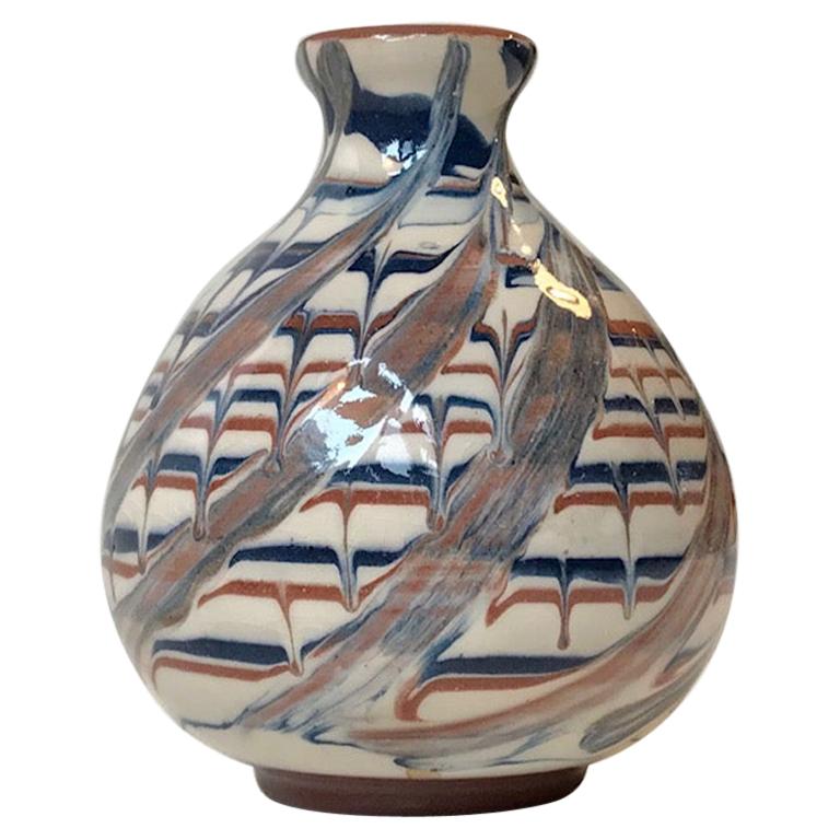 Ceramic Vase with Deconstructed Glaze, JB 1950s