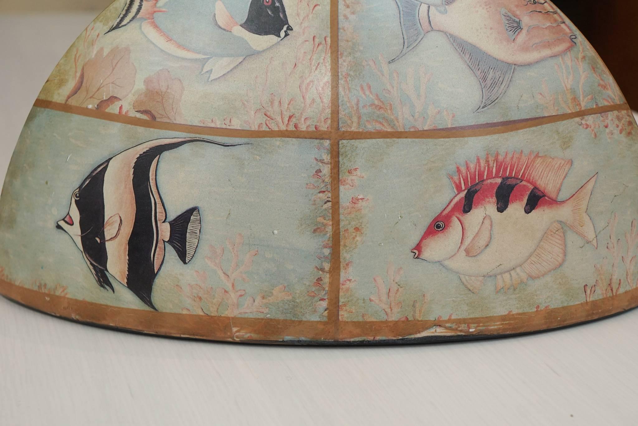 Ceramic Vase with Fish Motif For Sale 2