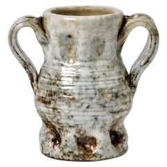 Ceramic Vase with Glazes Decoration by Alexandre Kostanda to Vallauris, 1950