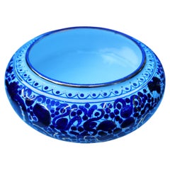 Keramikvase mit Goldverzierung von Umberto Santandrea Faenza