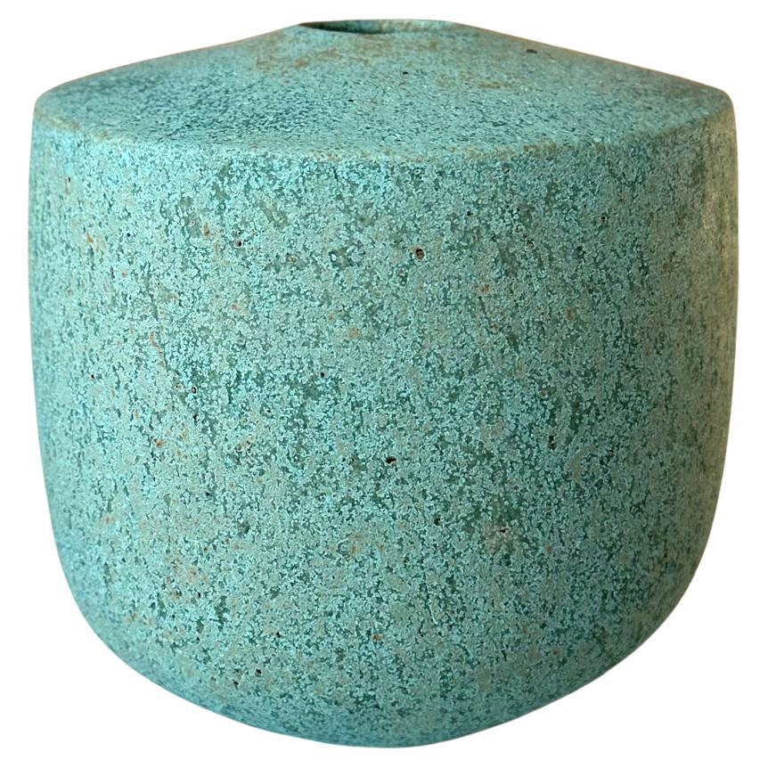Vase en céramique à glaçure verte de John Ward