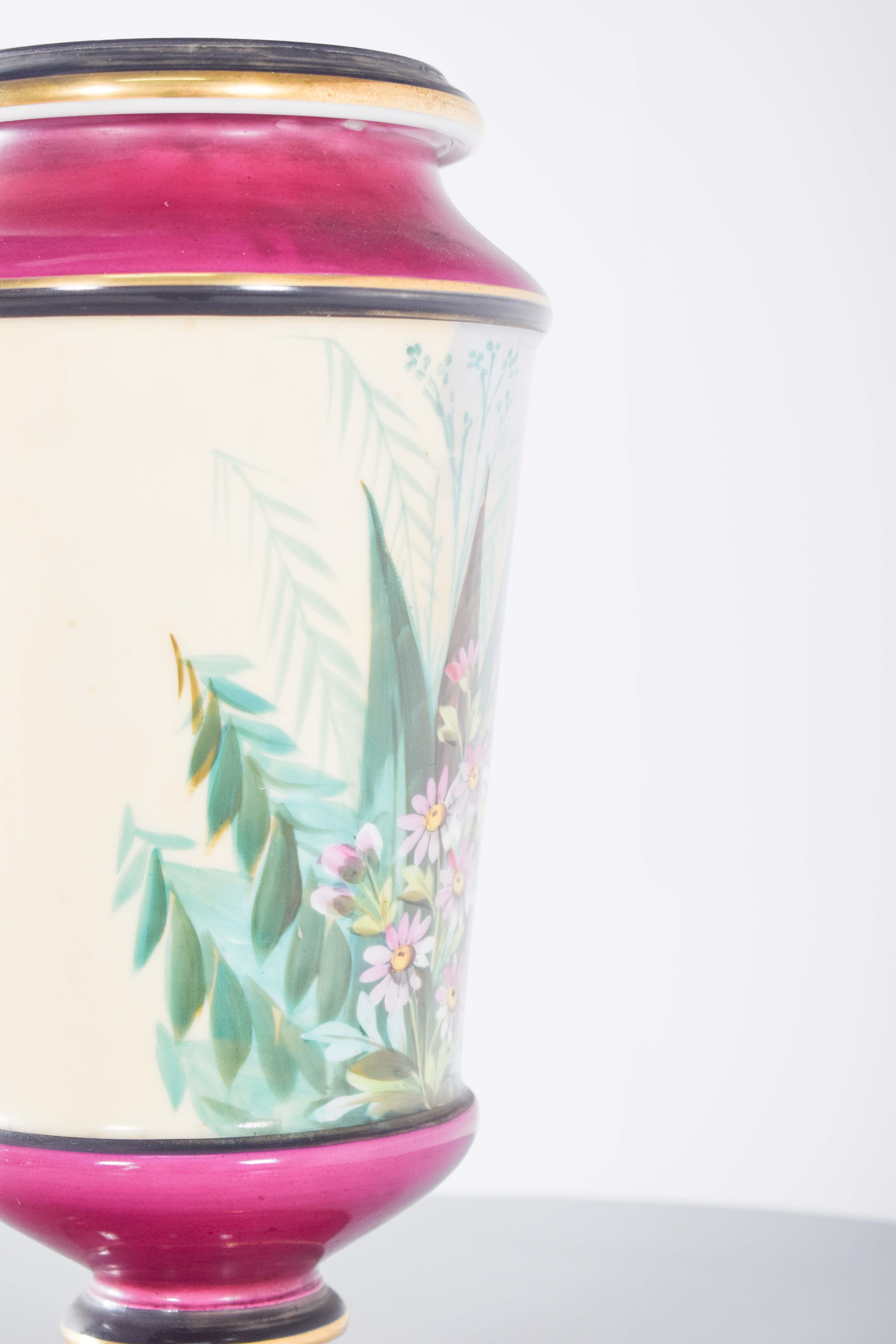 Vaso in ceramica con scena di paesaggio In condizioni discrete in vendita a Lisboa, Lisboa
