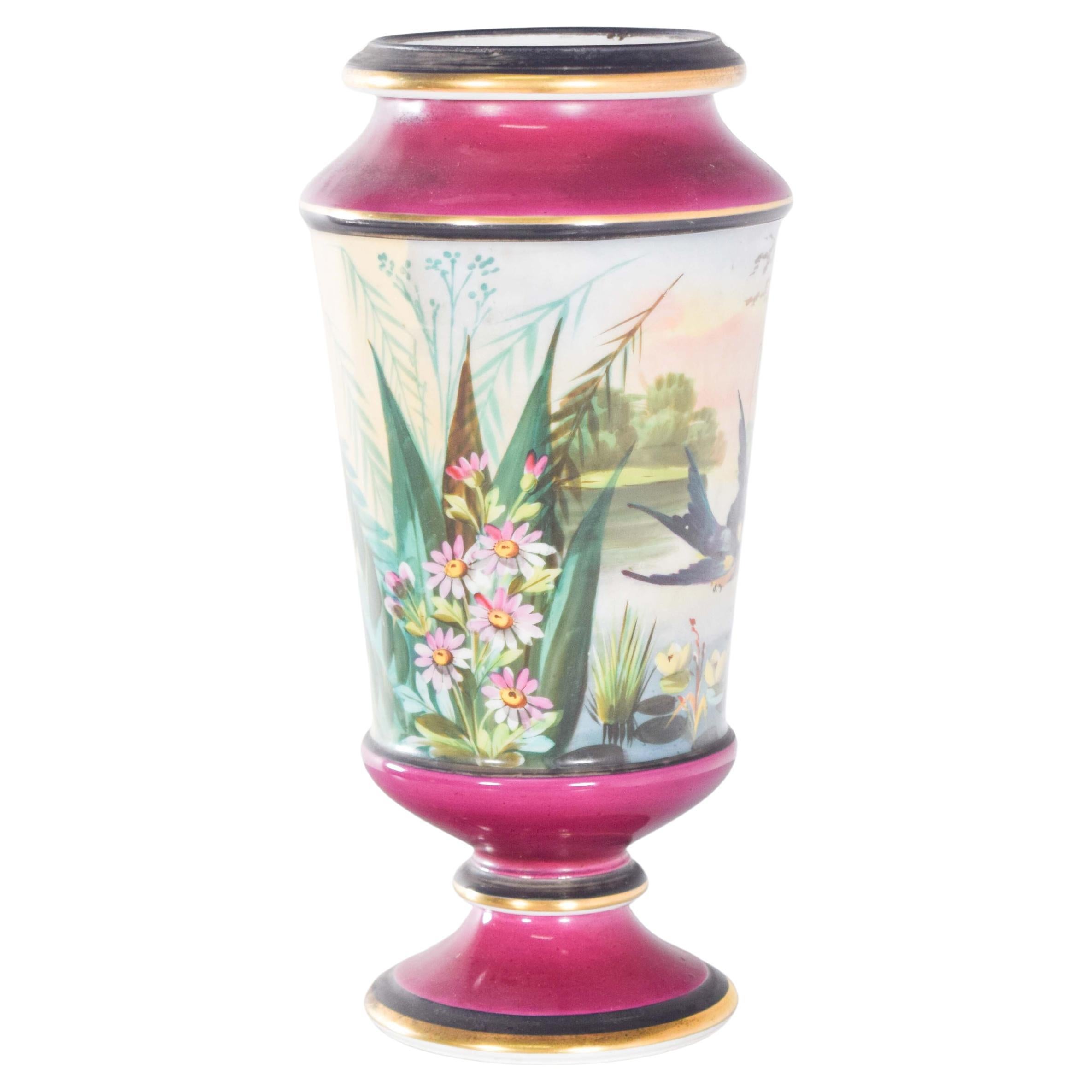 Ceramic Vase With Landscape Scene