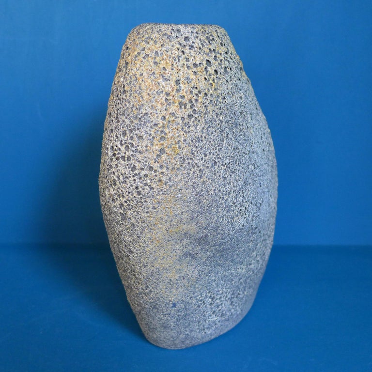 Ceramic Vase with Lava Glaze at 1stDibs