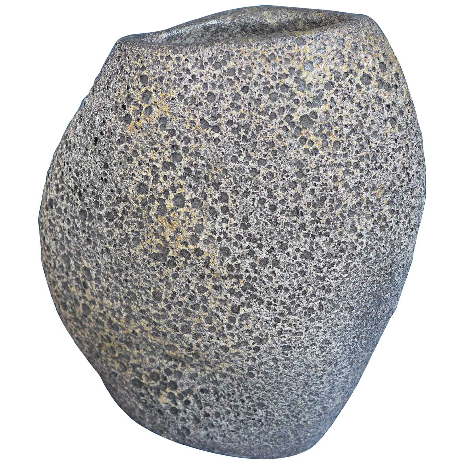 Ceramic Vase with Lava Glaze