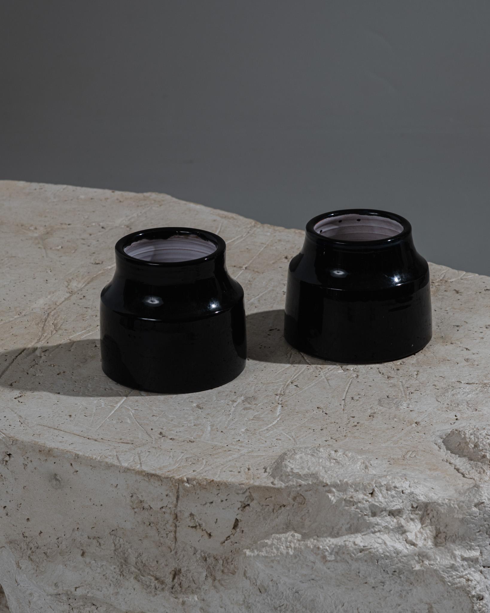 Vase en céramique à col étroit, Mado Jolain, années 1950 en vente 3
