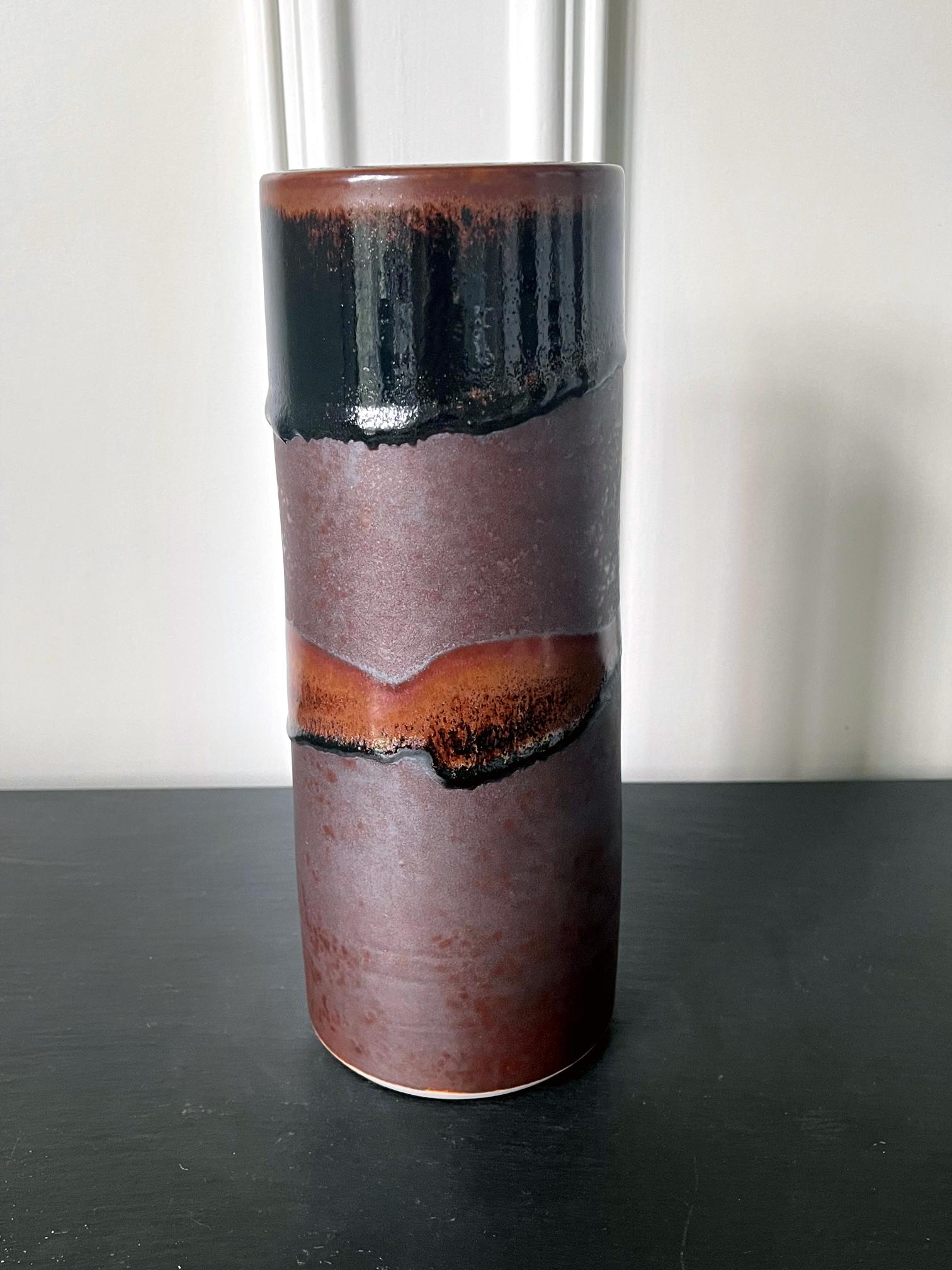 Early Ceramic Vase with Unique Glaze by Brother Thomas Bezanson For Sale 7