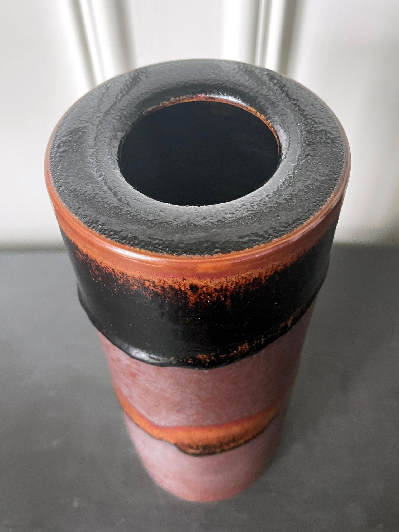 Early Ceramic Vase with Unique Glaze by Brother Thomas Bezanson For Sale 9