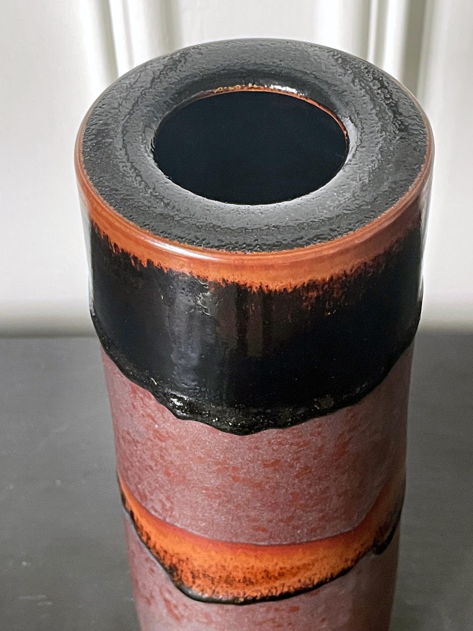 Vase en céramique avec glaçure unique du frère Thomas Bezanson en vente 9