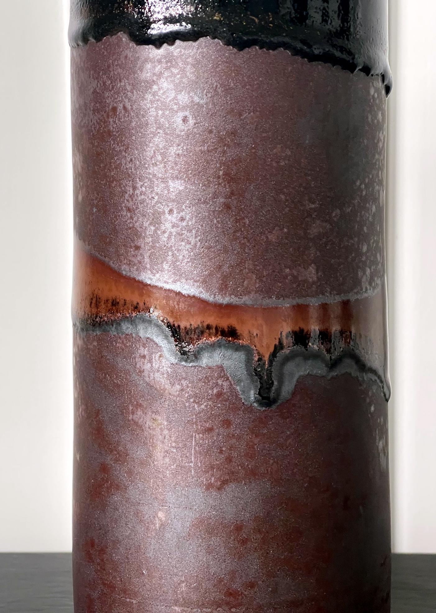 Frühe Keramikvase mit einzigartiger Glasur von Bruder Thomas Bezanson im Angebot 2