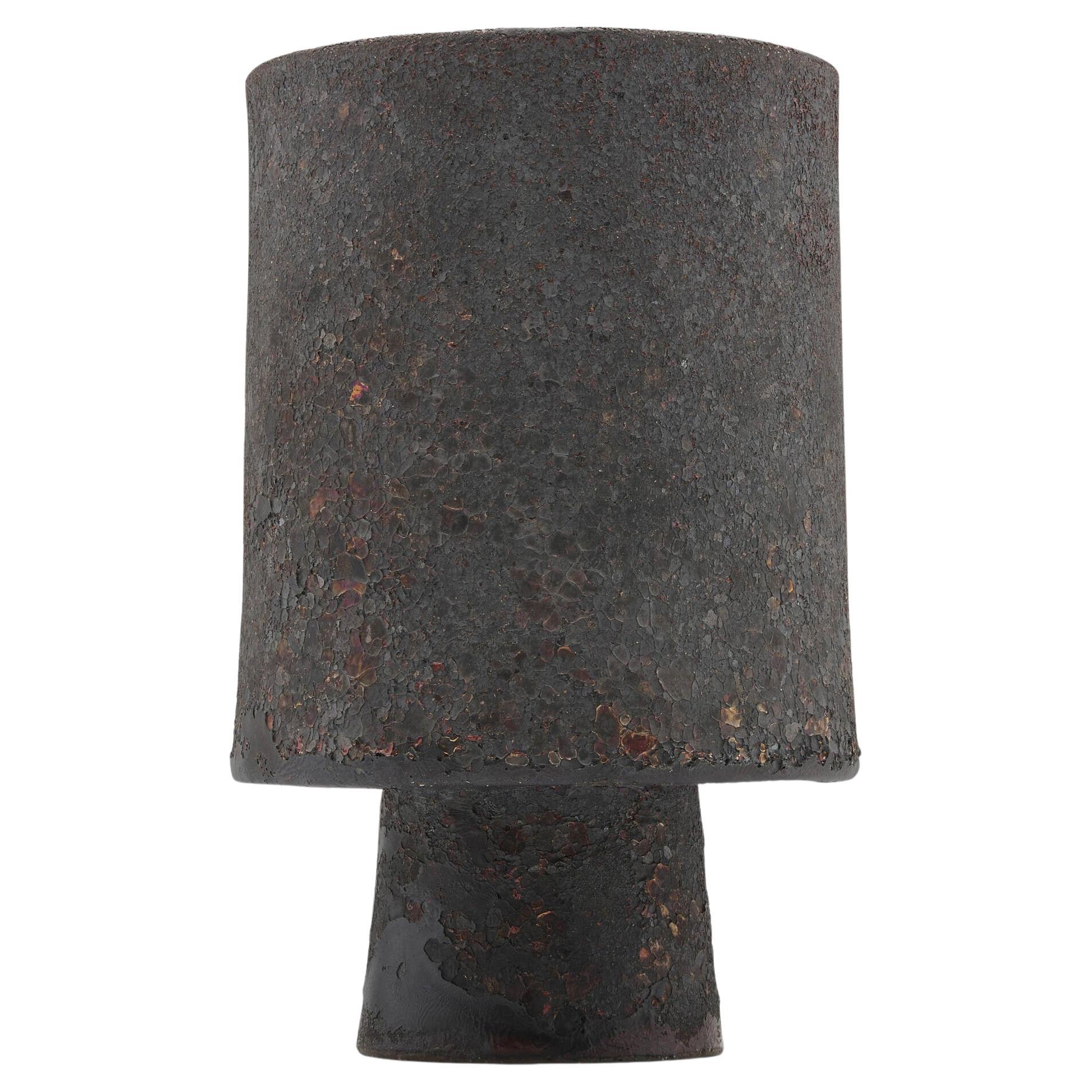 Vaso in ceramica con smalto unico di Otto Natzler in vendita