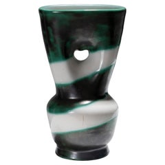Ceramic Vase with Wide Neck, Henri Milet, 1960s