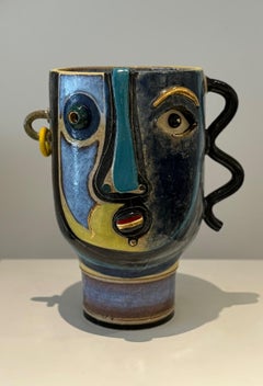 Ceramic Vase "Yoko" One of a kind Signed by French Ceramist DALO