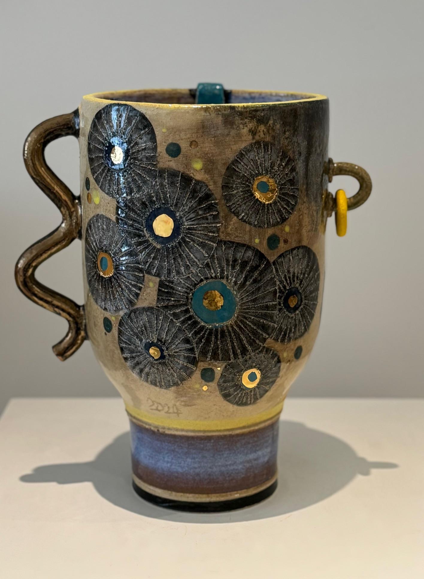 Keramikvase „Yoko“ Einzigartig, signiert vom französischen Keramiker DALO (21. Jahrhundert und zeitgenössisch) im Angebot