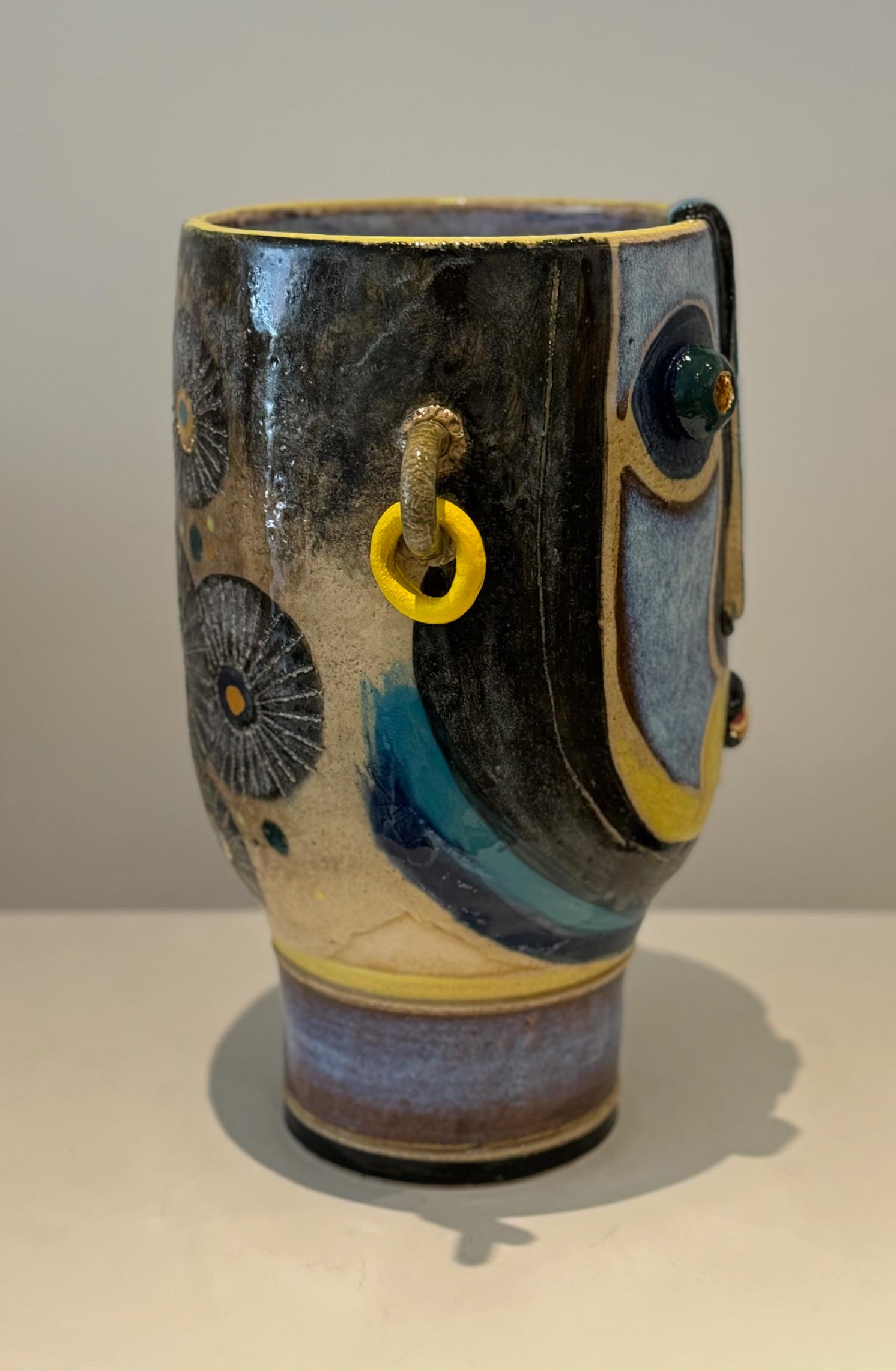 Céramique Vase Yoko unique en son genre signé par le céramiste français DALO en vente