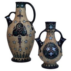 Ceramic Vases from Amphora, 1920s, Set of 2