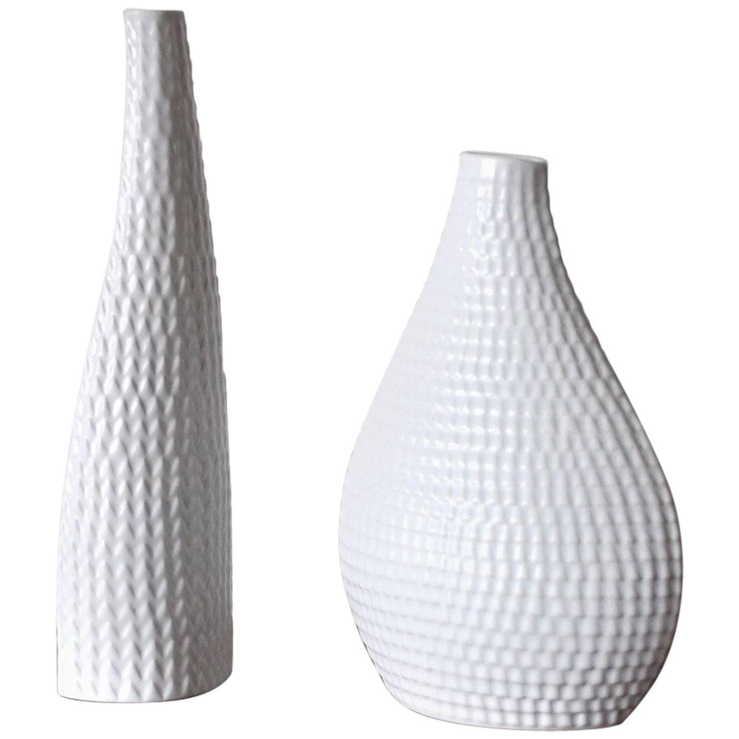 Ceramic Vases Model Reptil Designed by Stig Lindberg, Set of Two For Sale