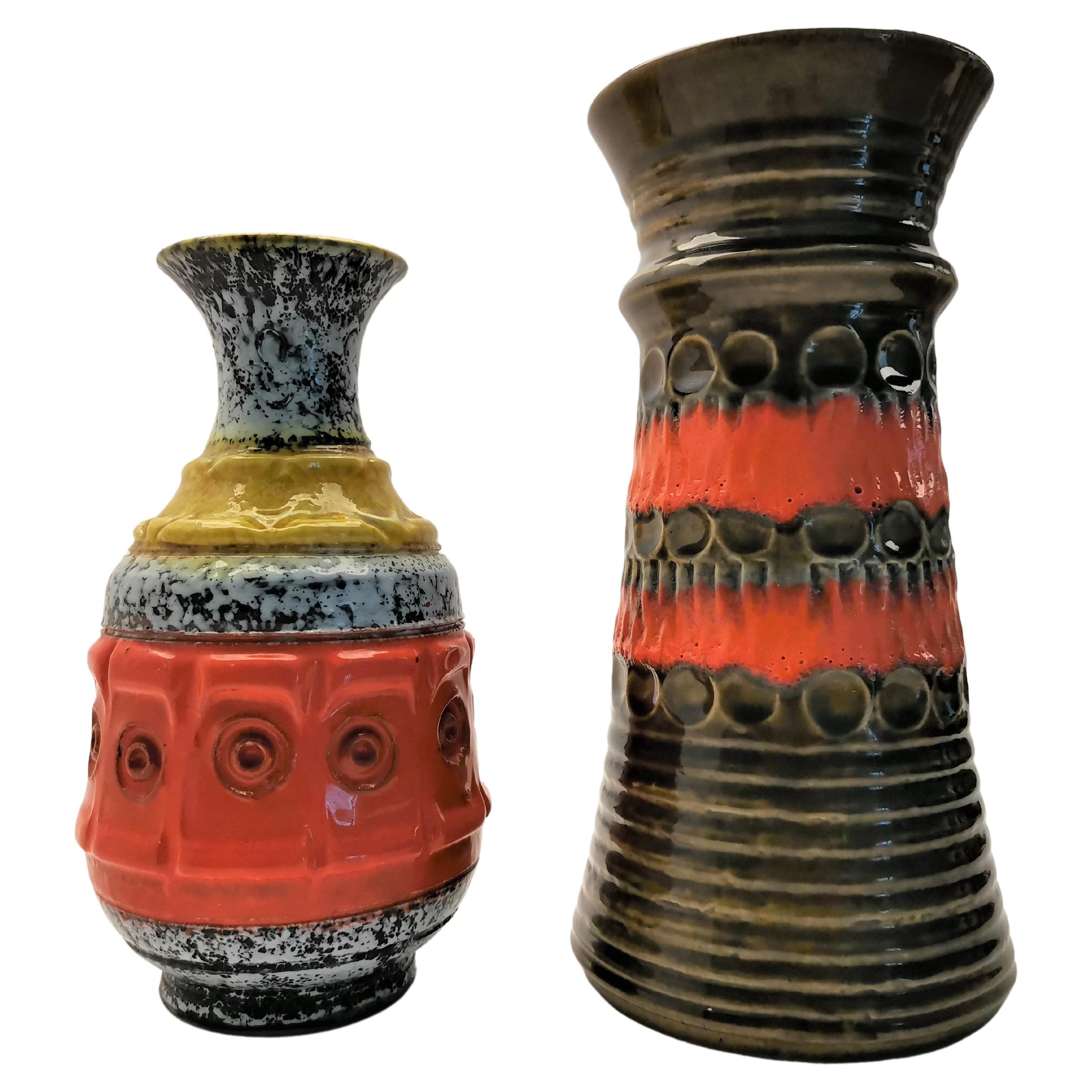 Vases en céramique, lot de 2, 1976