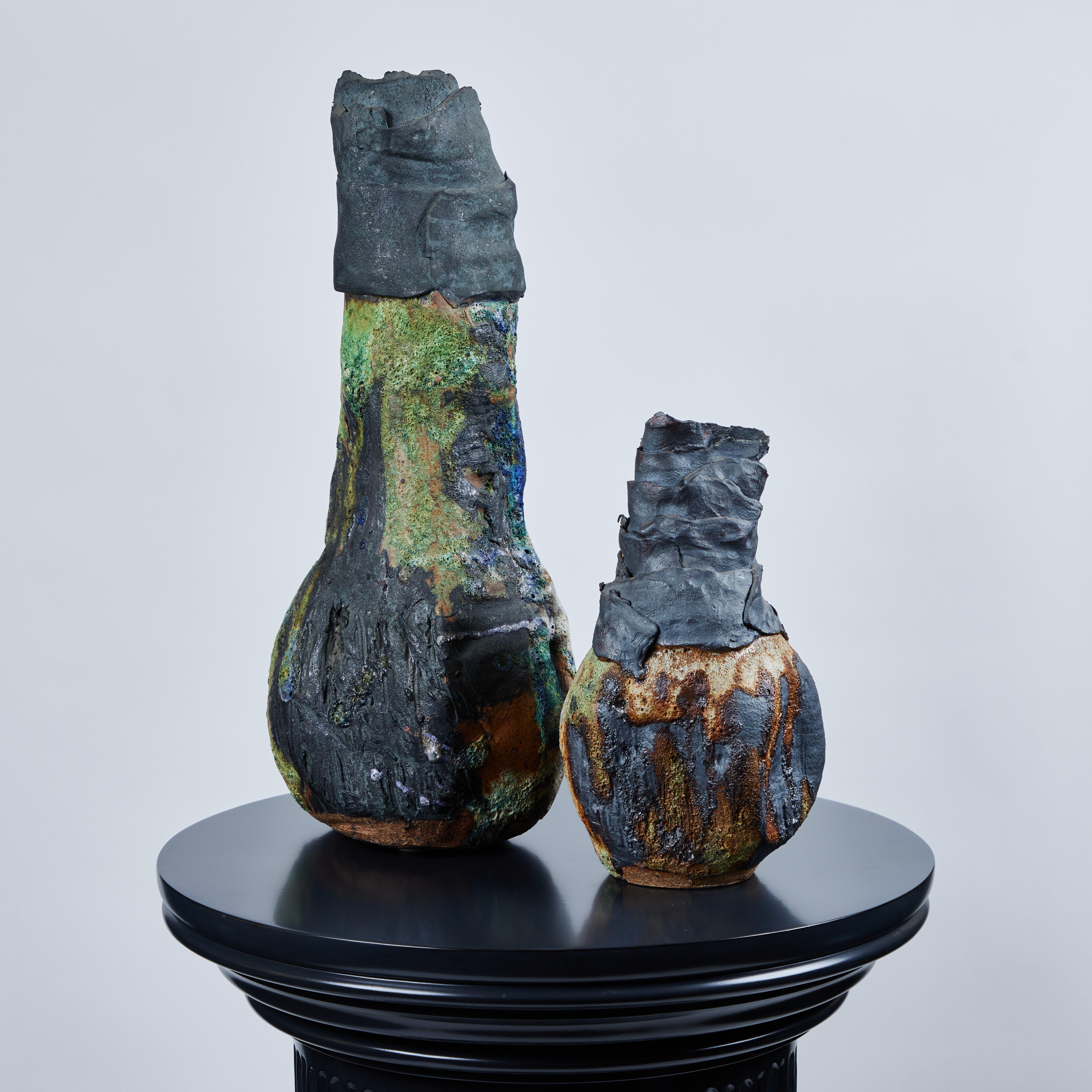 Contemporary Ceramic Vessel by Caroline Blackburn For Sale