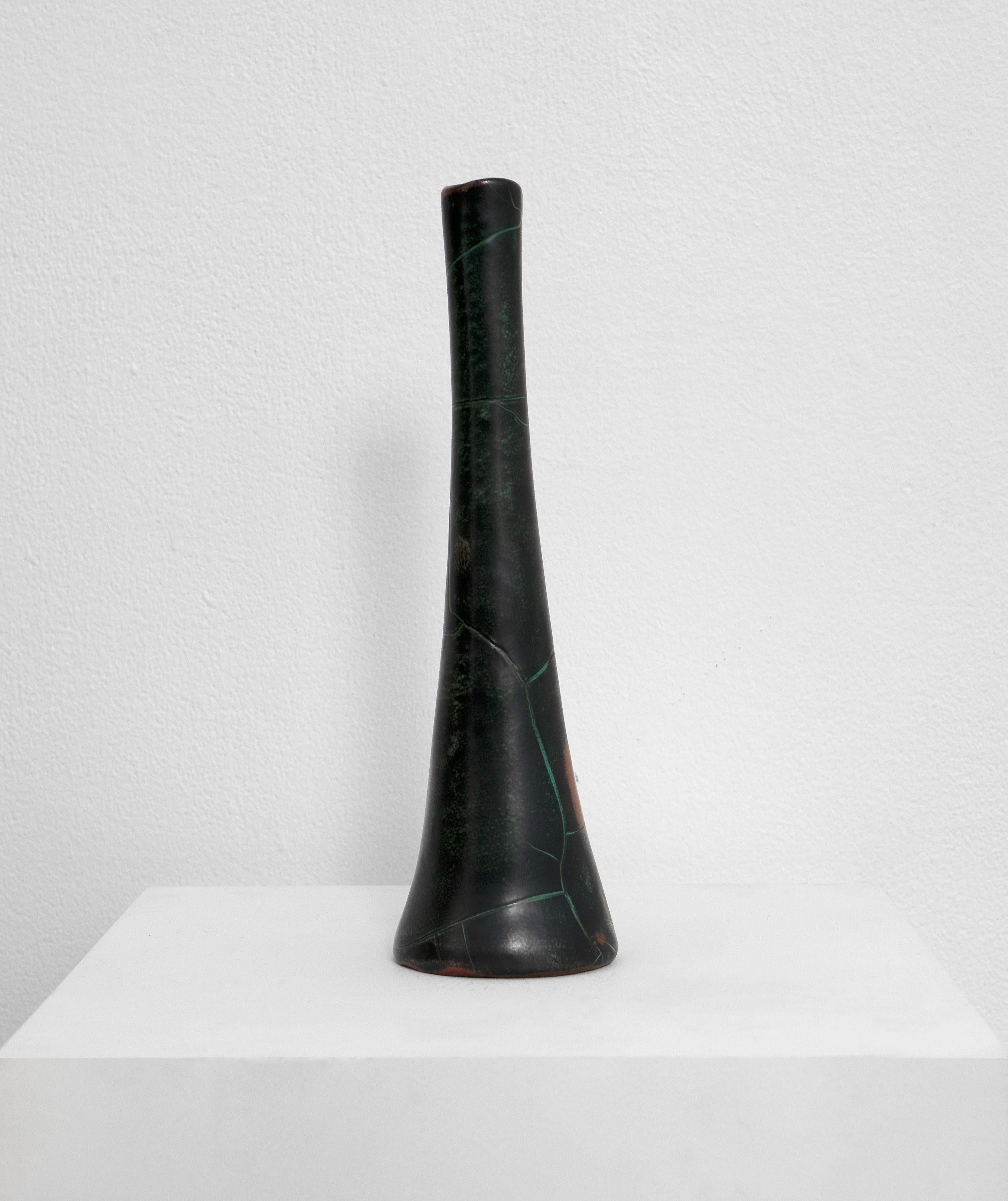Brutalist Ceramic Vessel by Richard Uhlemeyer (1900 - 1954), c.1950 For Sale