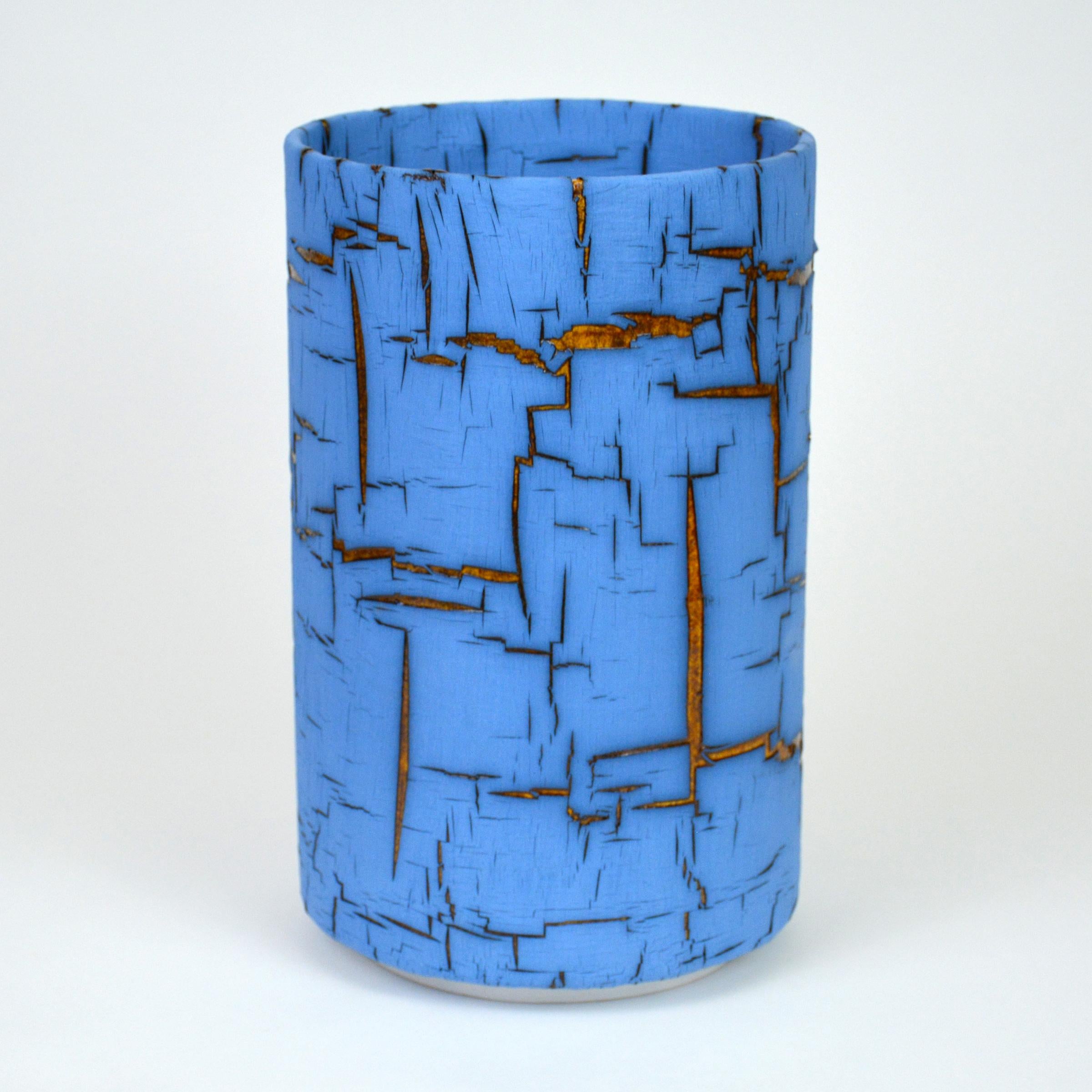 Contemporary Ceramic Vessel  Cylinder Sculpture  by William Edwards  For Sale