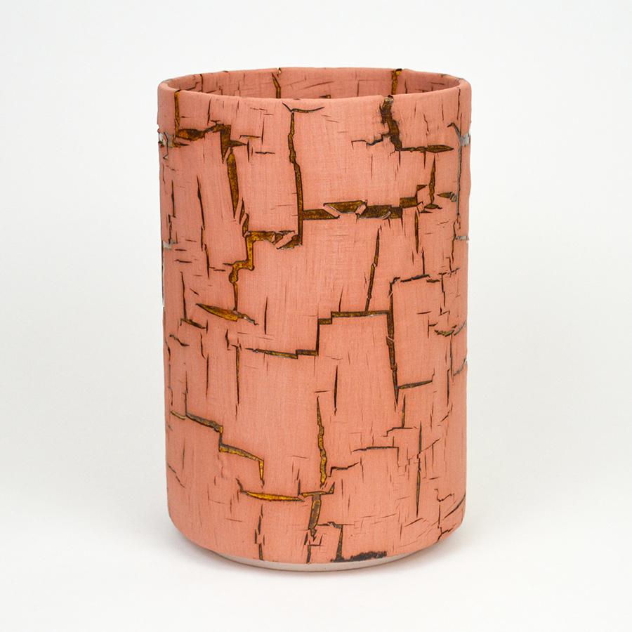 Keramikgefäß-Zylinder-Skulptur von William Edwards  (amerikanisch) im Angebot