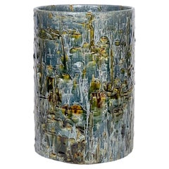 Ceramic Vessel Cylinder Sculpture by William Edwards   