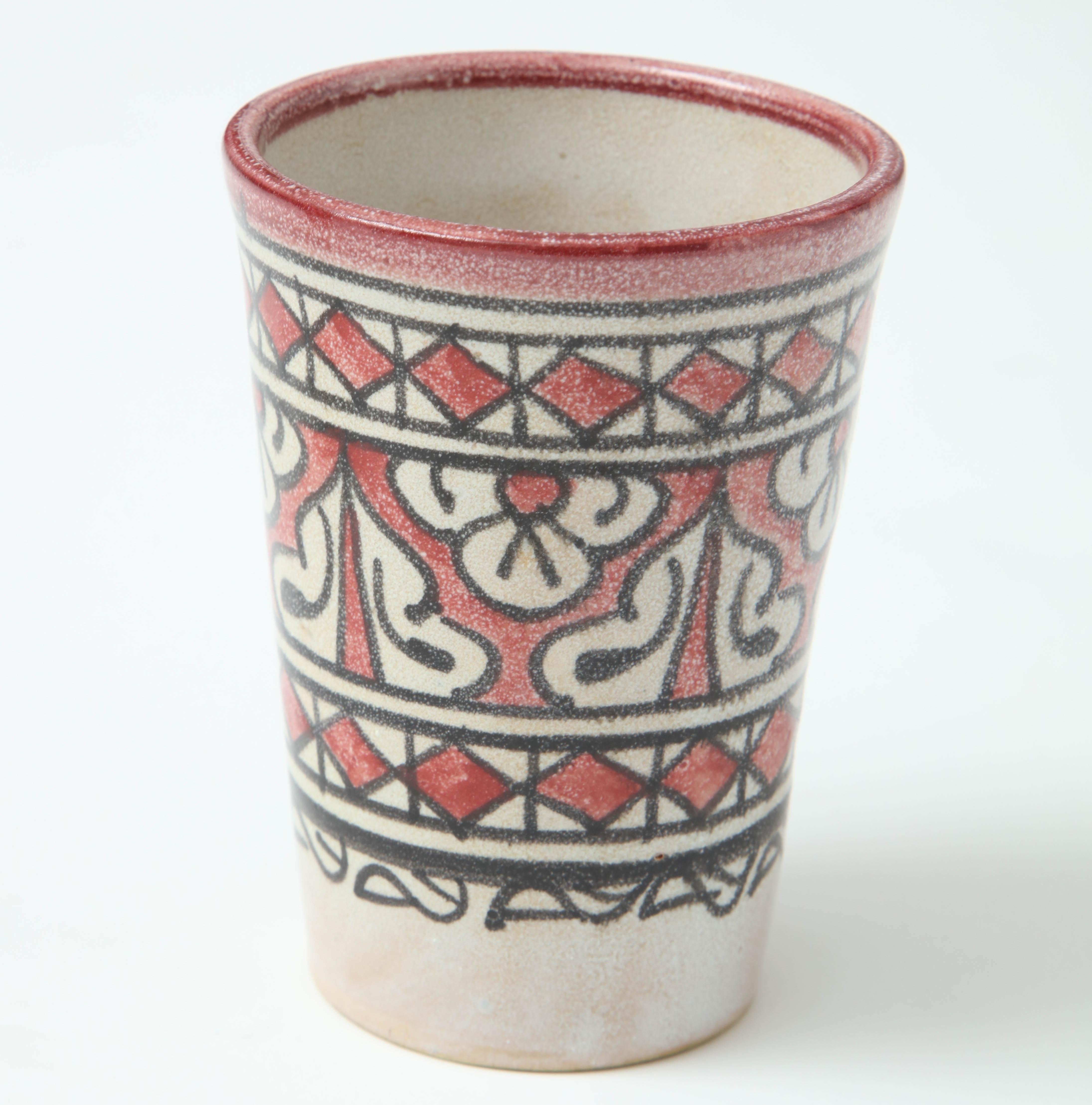 Decorative ceramic vessel from Morocco.