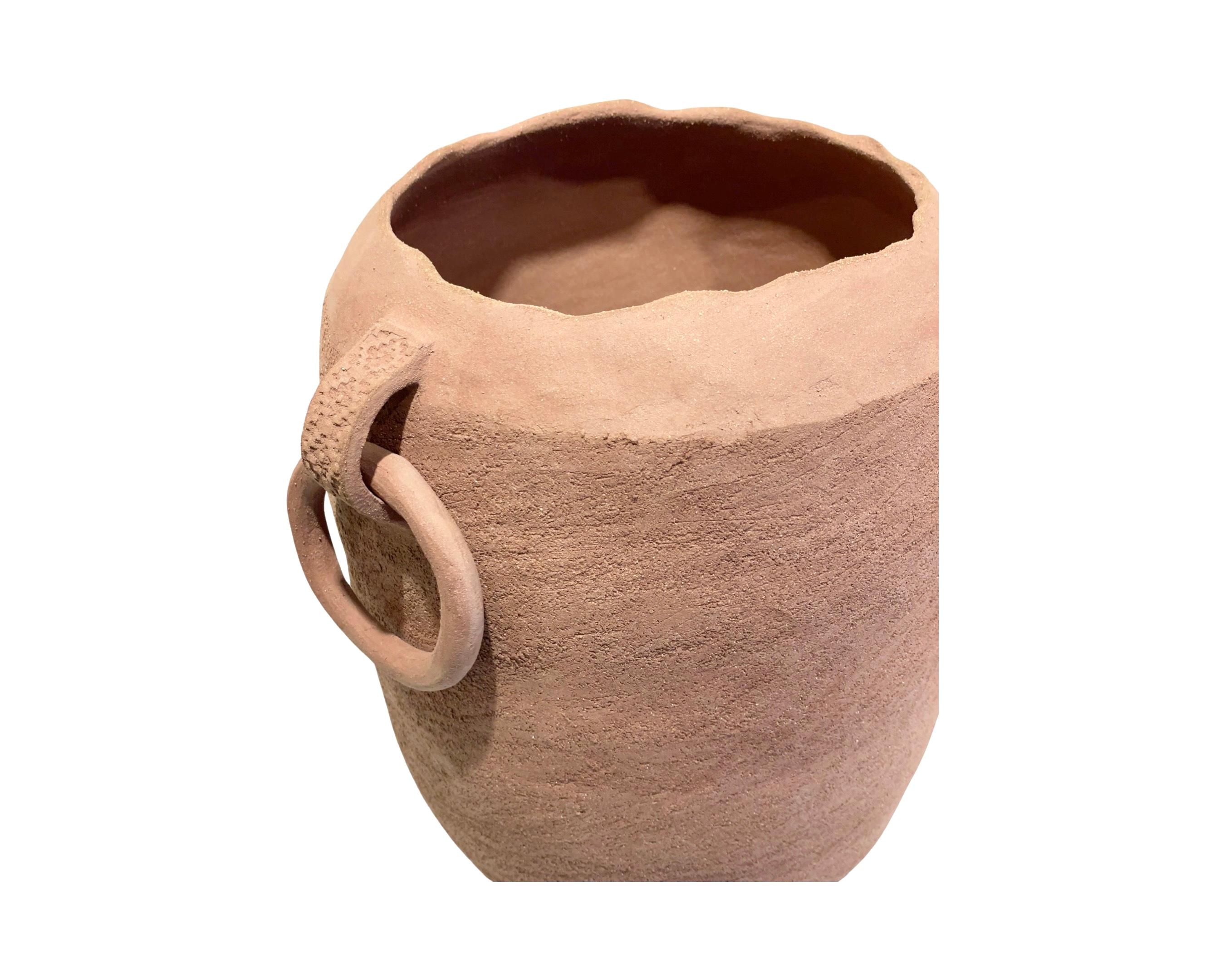 Keramik Gefäß Lilie Handgefertigt in Istanbul, Contemporary Pottery Home Decor  (Gebrannt) im Angebot