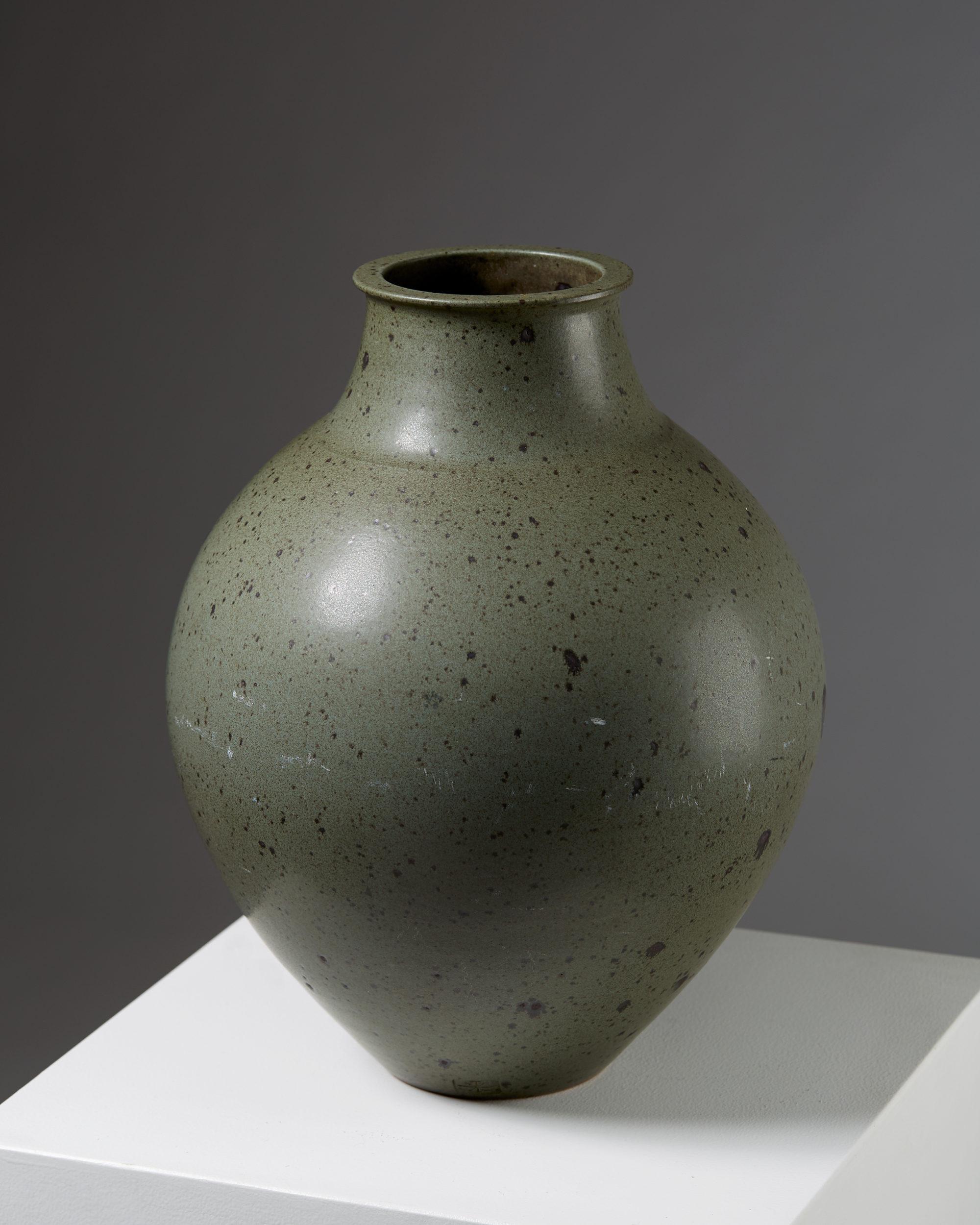 Mid-Century Modern Ceramic Vessel Made by Robert Deblander, France