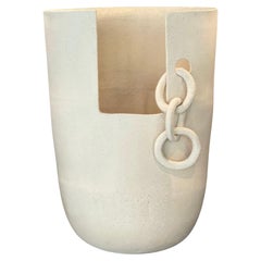 Vase en céramique Unchained Fait à la main à Istanbul, Poterie contemporaine Décoration d'intérieur 