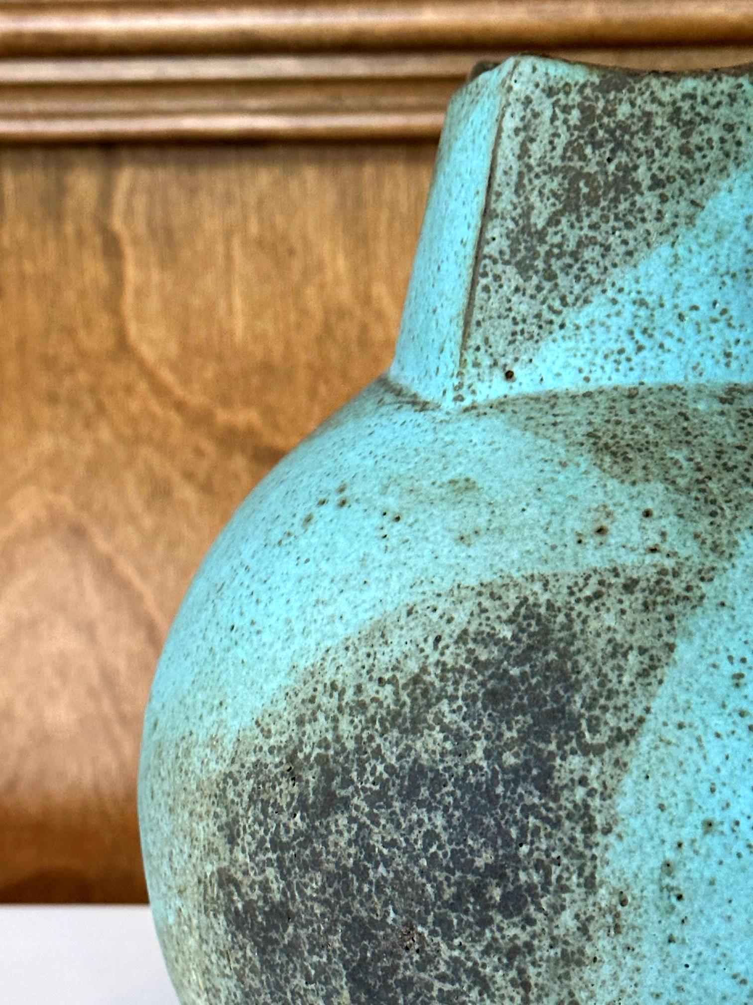 Vase en céramique à glaçure géométrique de John Ward en vente 3